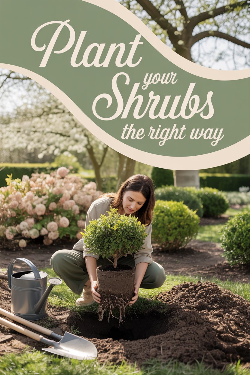 Shrub Guide How to Plant a Shrub the Right Way - Beginners' Guide ...